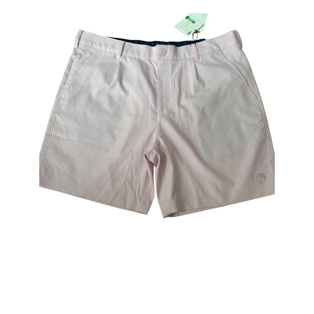 PUMA X AP Men's Pale Pink Pleated 7" Golf Shorts Size 36 - Picture 5 of 9